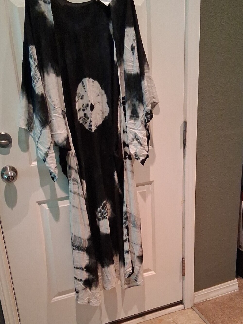 Free People Black And White Swim Coverup Kimono - Picture 7 of 9